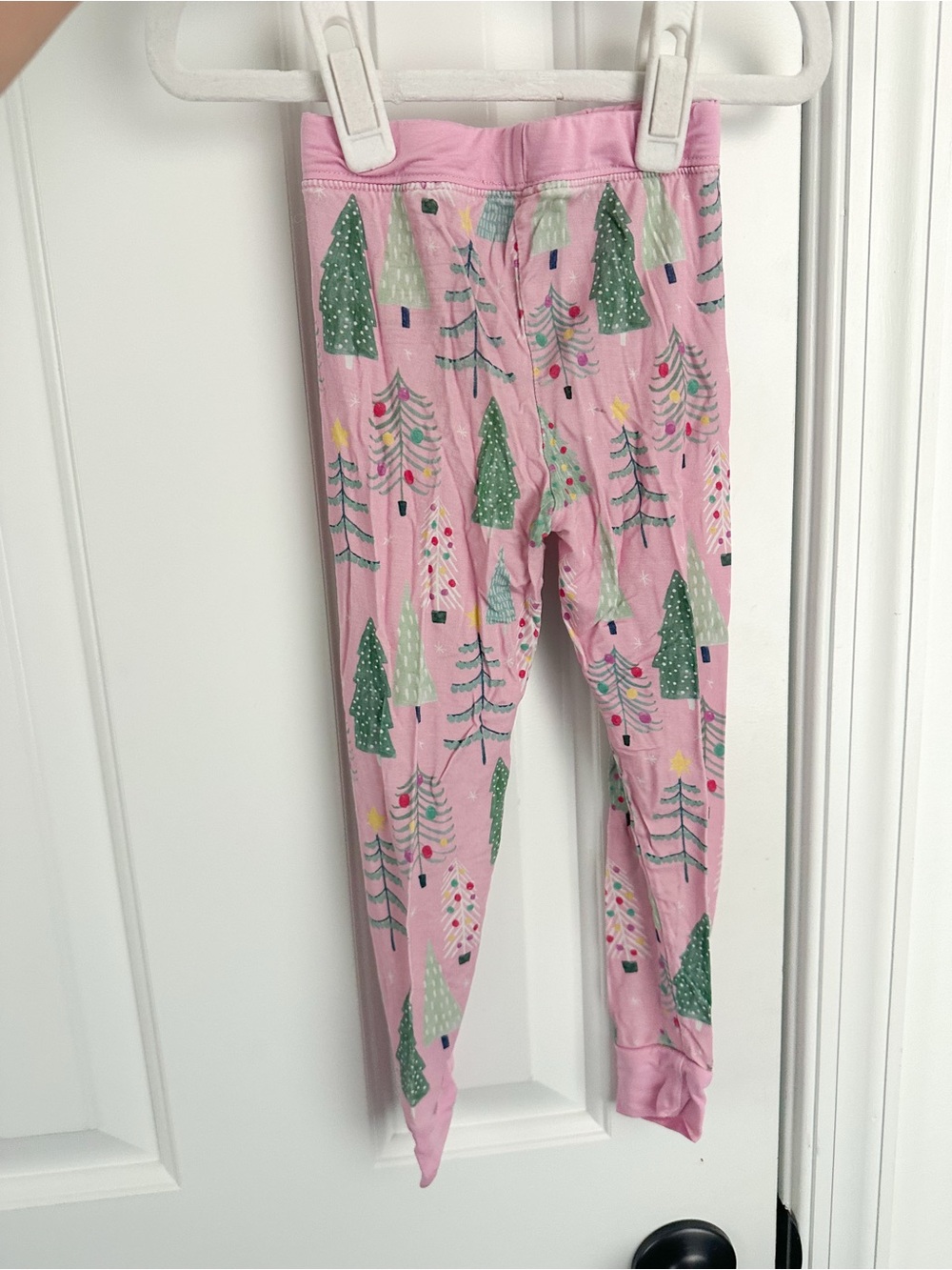Little Sleepies pink Christmas trees pajamas size 2T - Picture 4 of 5